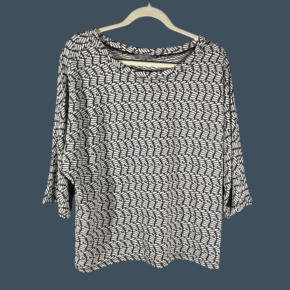 Habitat Cloths to live in S dolman 3/4 sleeve top stretch office casual workwear